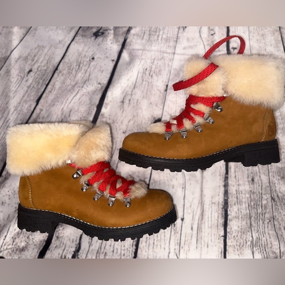 J. CREW | Nordic Fur Hiking Winter Snow Rain Boots 7 - Picture 3 of 10
